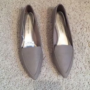Christian Siriano Tan Flats